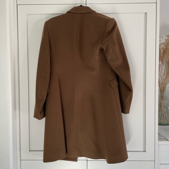 Theory Double Breasted Wool Blend Coat - Picture 4 of 11